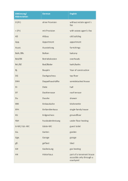 Abbreviations for housing ads - KIT