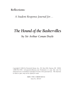 Hound of the Baskervilles - Response Journal