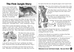 The First Jungle Story - Home Page of 1st Kew Scouts