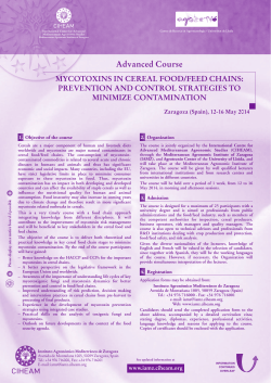 mycotoxins in cereal food/feed chains