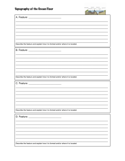 Topography of the Ocean Floor