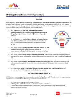 MHC Image Express Proposal 2015