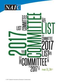 Committee List - National Association of Insurance Commissioners