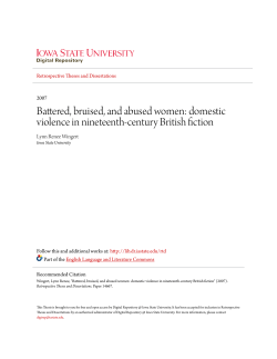 Battered, bruised, and abused women