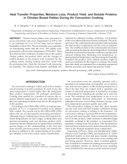 Heat Transfer Properties, Moisture Loss, Product Yield, and Soluble