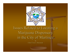 Marijuana Dispensary Related Issues