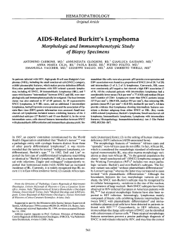 AIDS-Related Burkitt`s Lymphoma