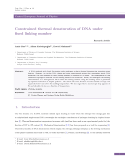 Constrained thermal denaturation of DNA under fixed linking number