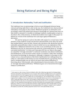 Being Rational and Being Right8