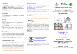 Brochure Training Course - International Nut and Dried Fruit Council
