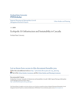 Ecolopolis 3.0: Infrastructure and Sustainability in