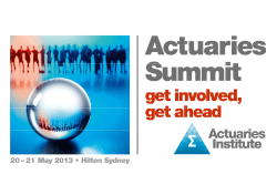 slide deck - Actuaries Institute