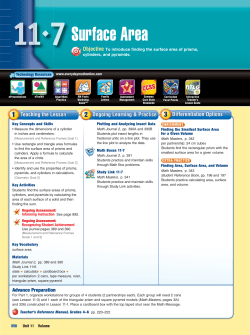 Finding Area, Surface Area