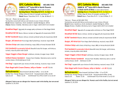 Menu - Gluten-Free Creations Bakery