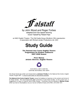 Falstaff - ArtsAlive.ca