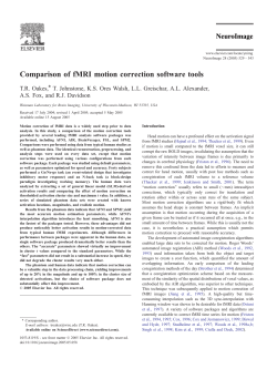 Comparison of fMRI motion correction software tools