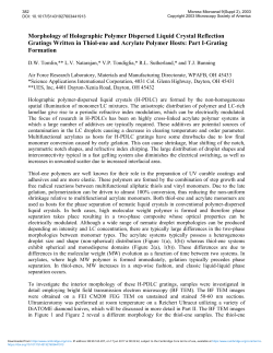 Morphology of Holographic Polymer Dispersed Liquid Crystal