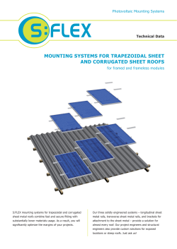 mounting systems for trapezoidal sheet and corrugated