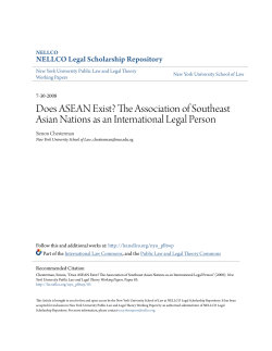 Does ASEAN Exist? The Association of Southeast Asian Nations as