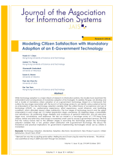 Modeling Citizen Satisfaction with Mandatory Adoption of an E