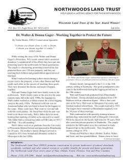 Fall 2010 - Northwoods Land Trust