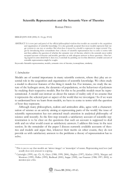 Scientific Representation and the Semantic View of Theories