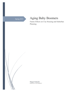 Aging Baby Boomers - School of Public and Environmental Affairs