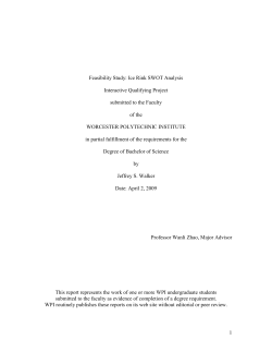 Feasibility Study - Worcester Polytechnic Institute