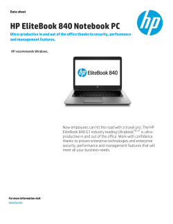 HP EliteBook 840 Notebook PC