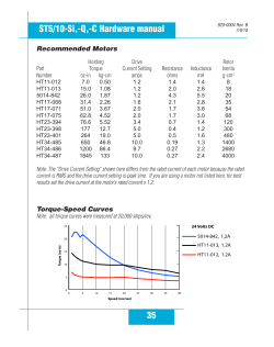 ST speed torque pdf - Applied Motion Products