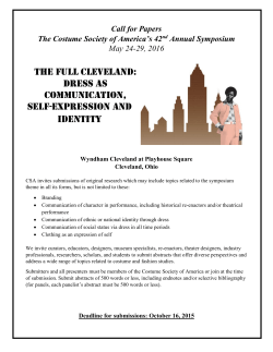 Dress as Communication, Self-Expression and Identity