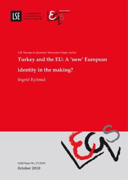 Turkey and the EU: A `new` European identity in the making?