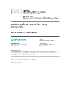Format PDF - Journal of the Short Story in English