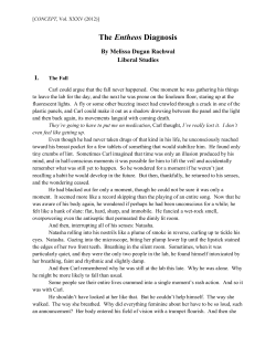 The Entheos Diagnosis - CONCEPT