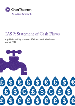 IAS 7: Statement of Cash Flows