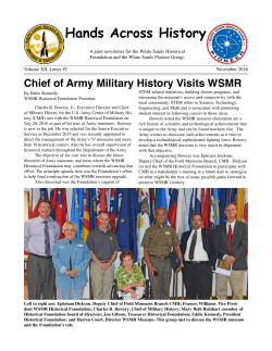 Hands Across History - White Sands Missile Range Museum
