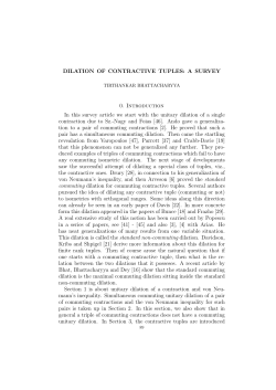 DILATION OF CONTRACTIVE TUPLES