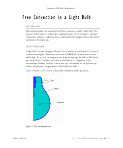 Free Convection in a Light Bulb