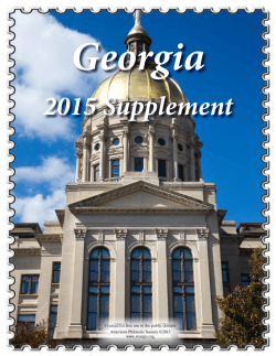 Georgia Supplement - American Philatelic Society