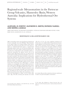Regional-scale Metasomatism in the Fortescue