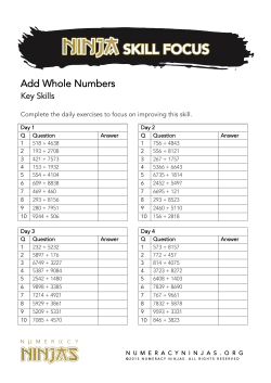 Add Whole Numbers