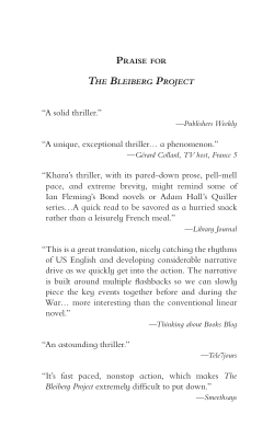 The Bleiberg Project