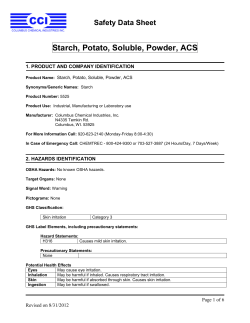 Starch, Potato, Soluble, Powder, ACS