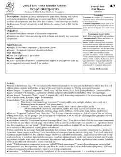 Ecosystem Explorers 4-7