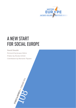 a new start for social europe
