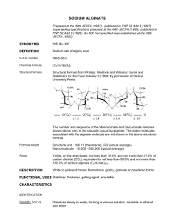 SODIUM ALGINATE