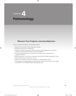 Pulmonology