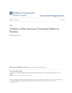 A History of the American Vincentian Fathers in Panama