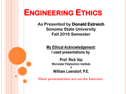 Engineering Ethics - Sonoma State University