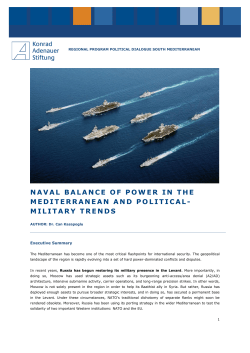 Naval Balance of Power in the Mediterranean and Political